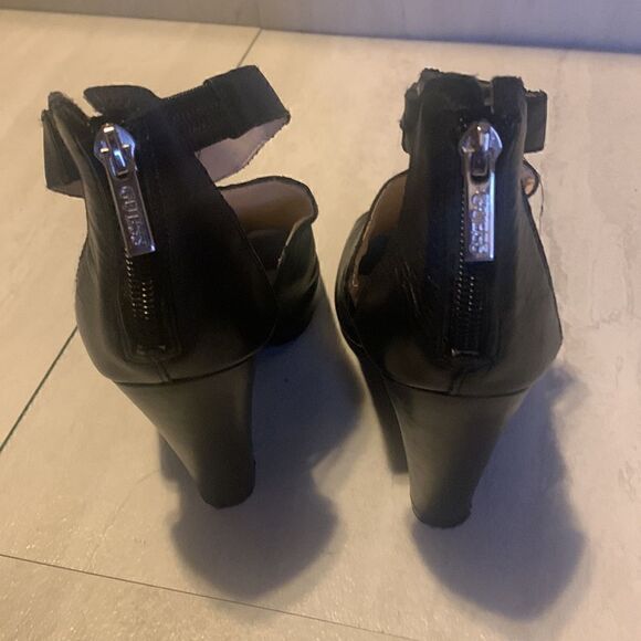 Guess Women's Black Platform Peep Toe High Heels Ankle Boots/Sandals , like new - Picture 15 of 15
